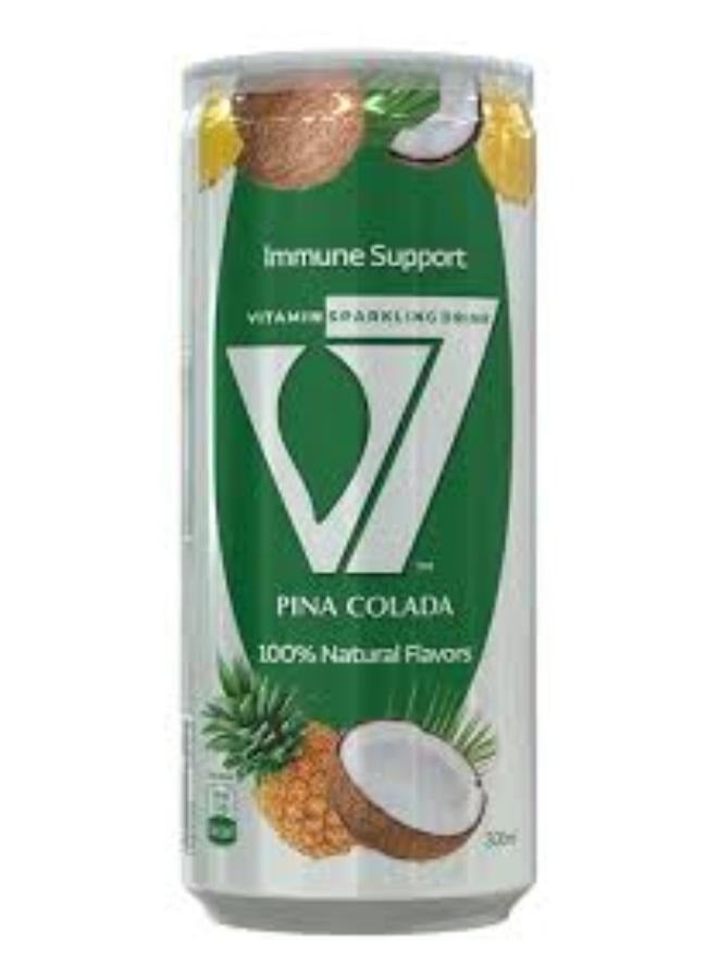 V7 مشروب فيتامين فوار نكهات طبيعية 100% - بينا كولادا - Image 1